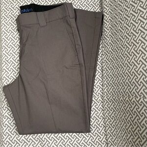 DICKIES Flex Work Pants Slim Taper 38 X 32 Gray